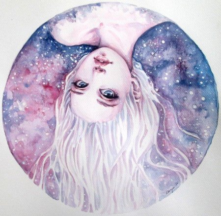 Девушка космос арт