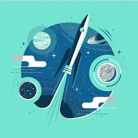 Стиль космический Графика