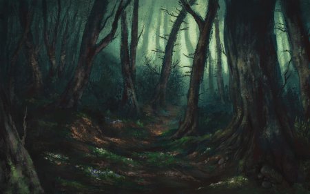 Дремучий лес арт темный