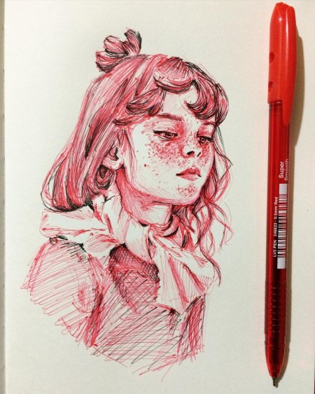 Портрет ручкой