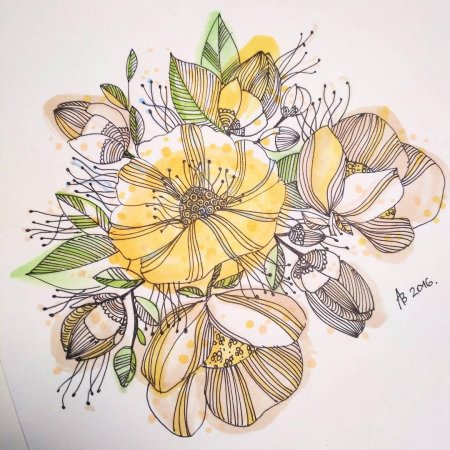 Стилизованные цветы