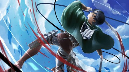 Атака титанов Леви 4к