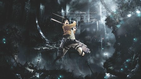 Атака титанов на рабочий стол Эрен