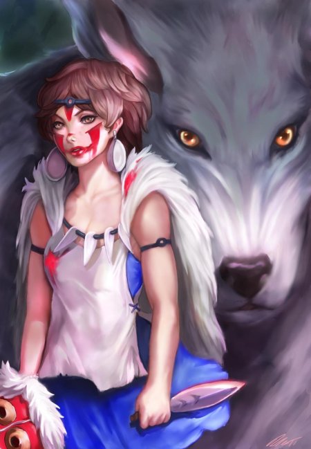 Принцесса Мононоке волки