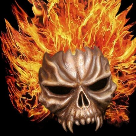 Огненный череп