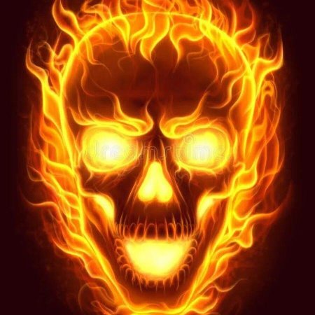 Череп в огне