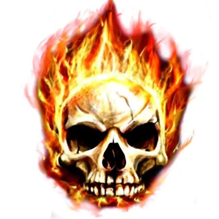 Огненный череп