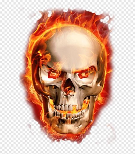 Огненный череп