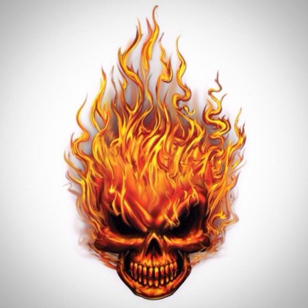 Огненный череп