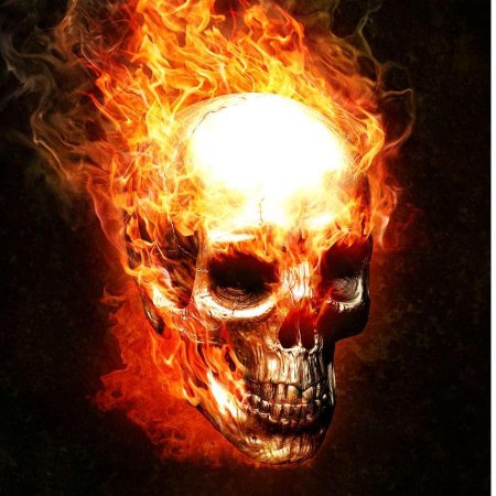 Огненный череп