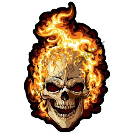 Пламенный череп