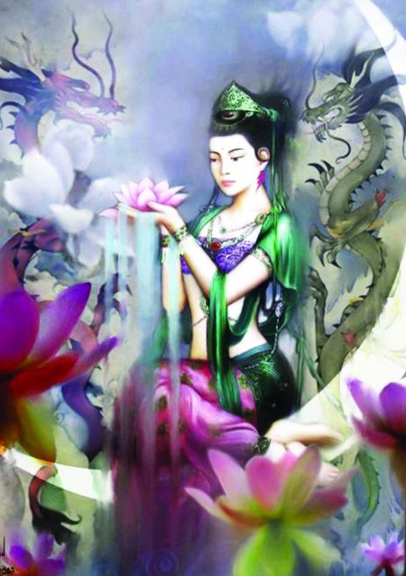 Гуань Инь китайская живопись