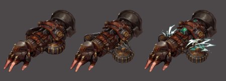 Перчатки ударные Sci Fi концепт ударные