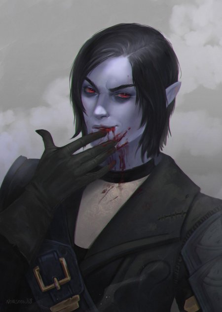 Скайрим Данмер вампир