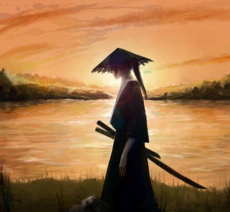 Самурай Чамплу в шляпе