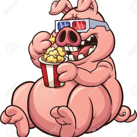 Свинья мультяшная