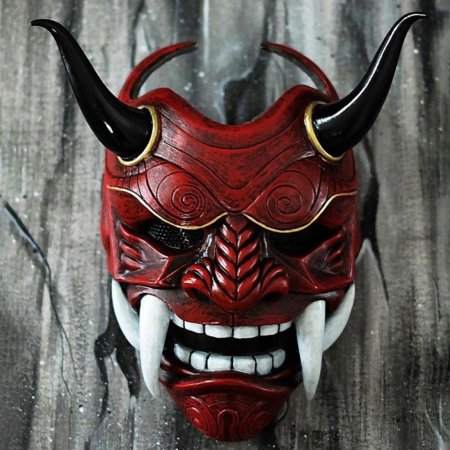 Японская маска Hannya самурая