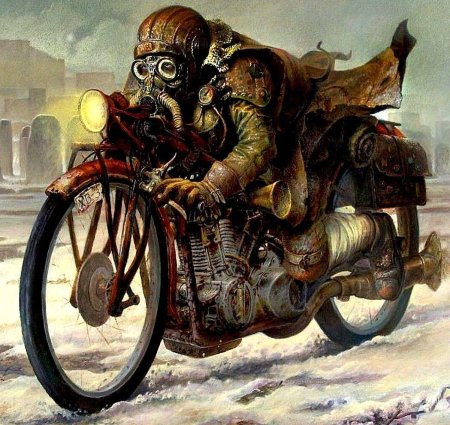 Мотоцикл постапокалипсис
