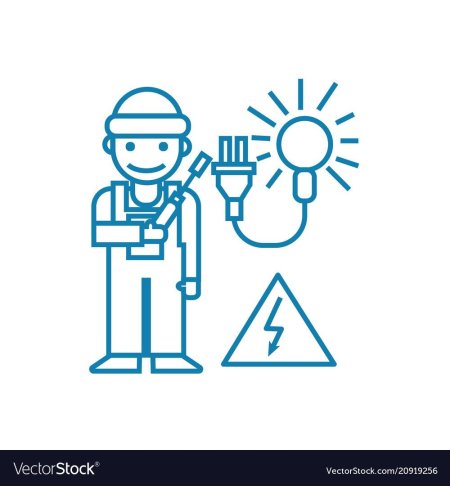 Электромонтер иконка