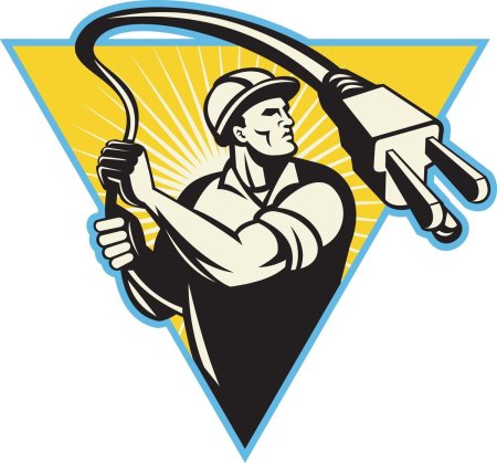 Электромонтер рисунок