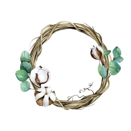 Пасхальный венок клипарт