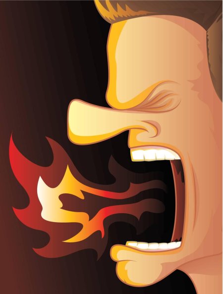 Пламя из-за рта