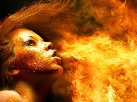 Огонь девушка