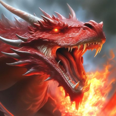 Дракон красный