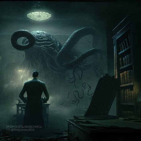 Обложка щупальца над городом