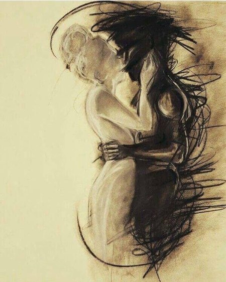 Страсть рисунок карандашом