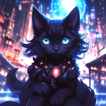 Черный кот аниме