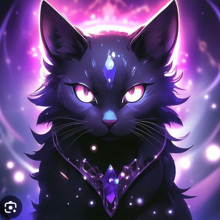 Кошка с фиолетовыми глазами