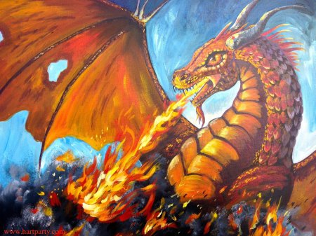 Дракон огненный