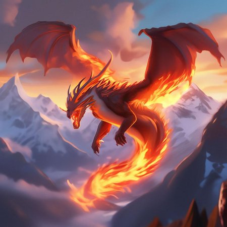 Дракон красивый