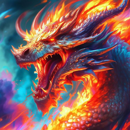 Дракон в огне