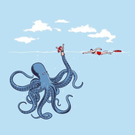 Осьминог арт