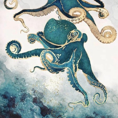 Осьминог картина