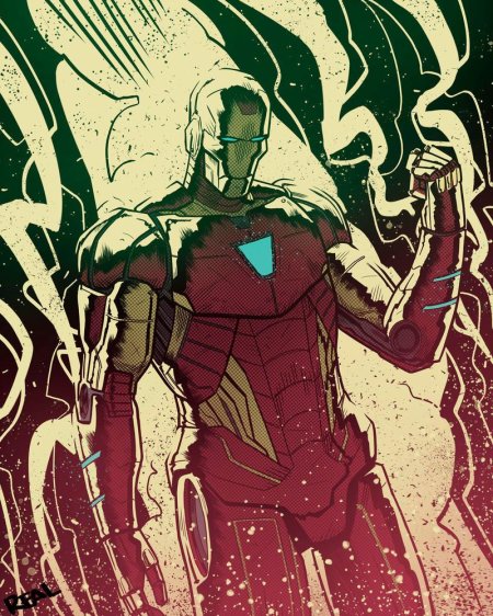 Марвел Железный человек арт