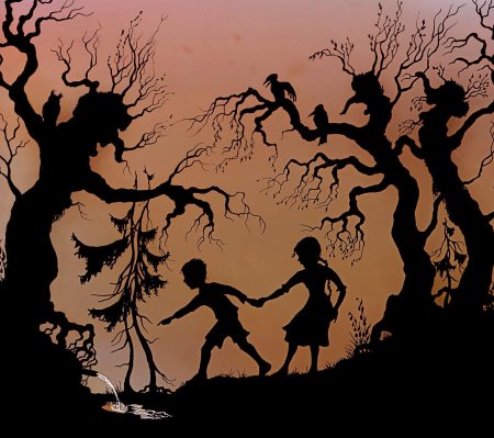 Гензель и Гретель театр теней