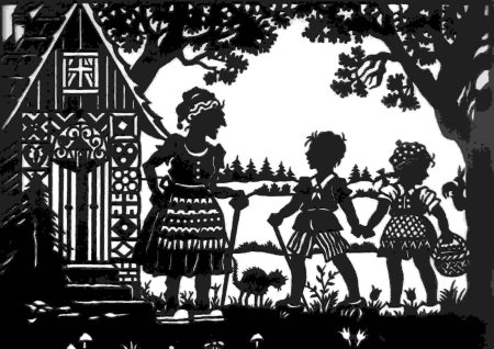 Гензель и Гретель театр теней