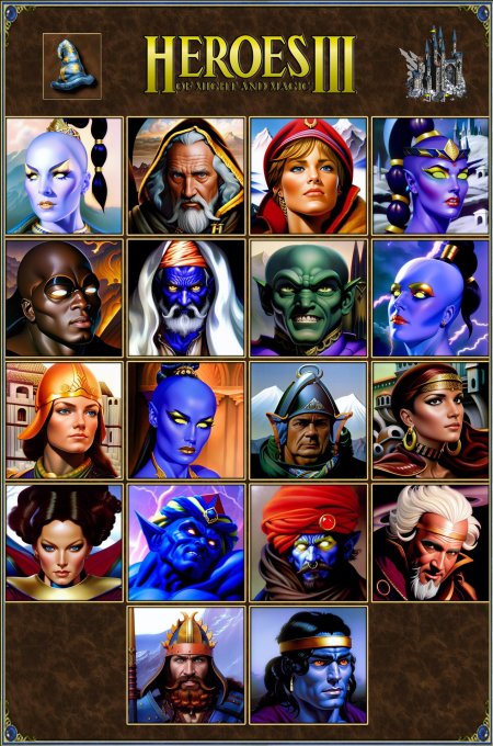 HOMM 3 портреты героев