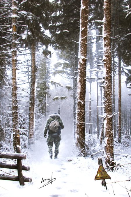 Сталкер зимой