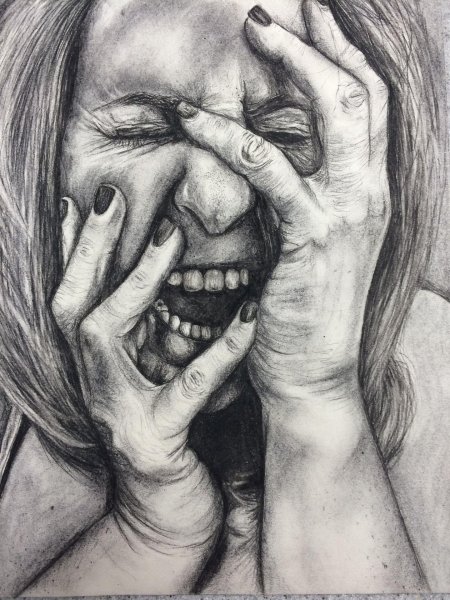 Набросок плачущих людей