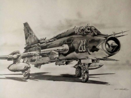 Нарисовать истребитель