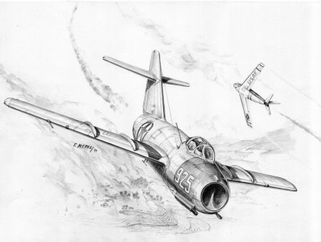 Самолёт рисунок карандашом