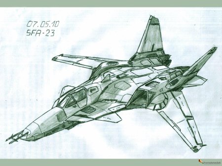 Истребитель рисунок