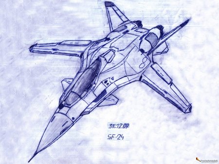 Истребитель рисунок