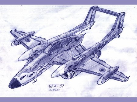Самолет карандашом