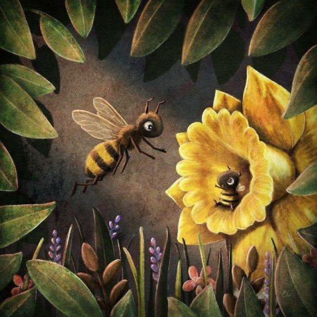Пчела живопись