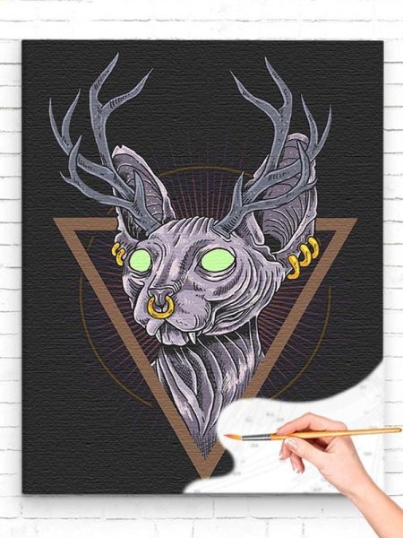 Кот с рогами